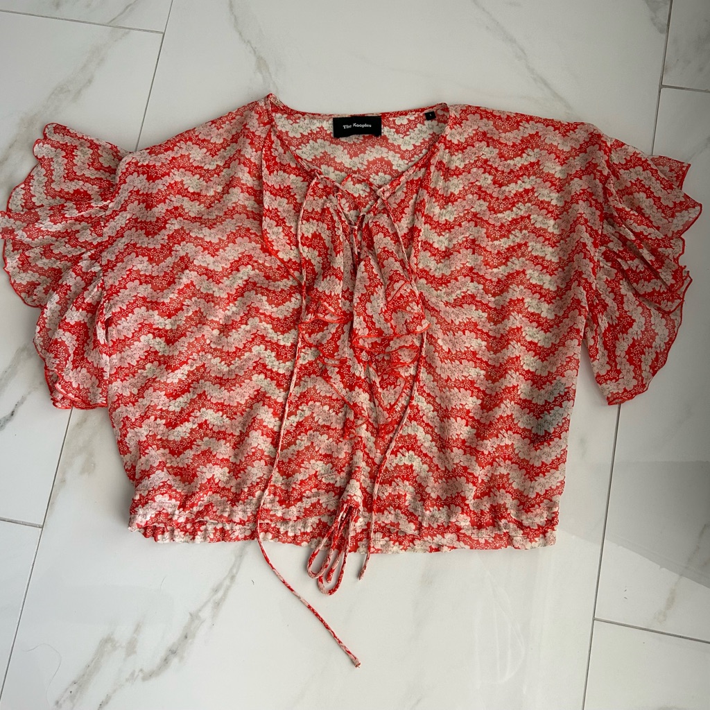 The Kooples Silk Floral Blouse